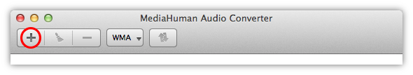 Add WMA files to Audio Converter
