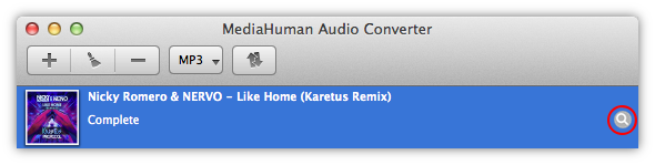 Locate converted files