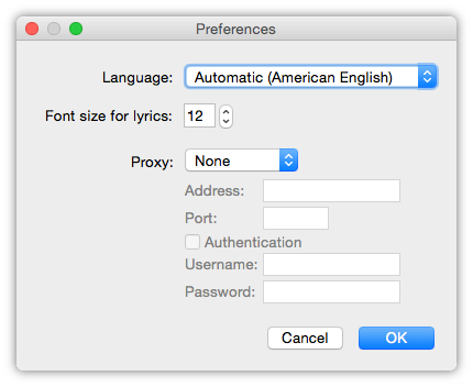 Preferences