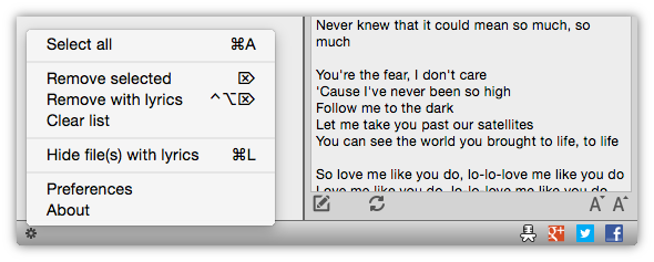 View lyrics