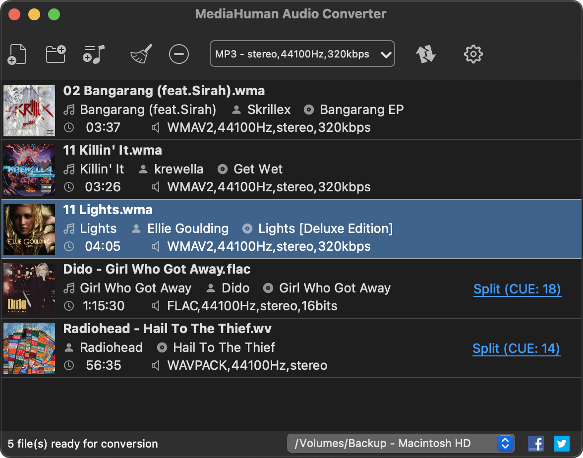 Audio Converter on Mac