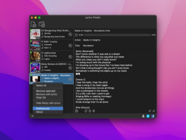 Lyrics view