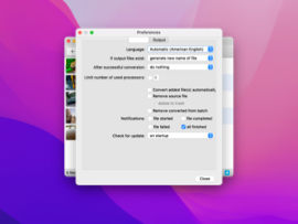 General settings